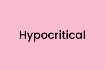 I am feeling Hypocritical
