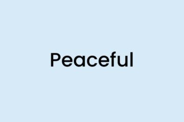 I am feeling Peaceful