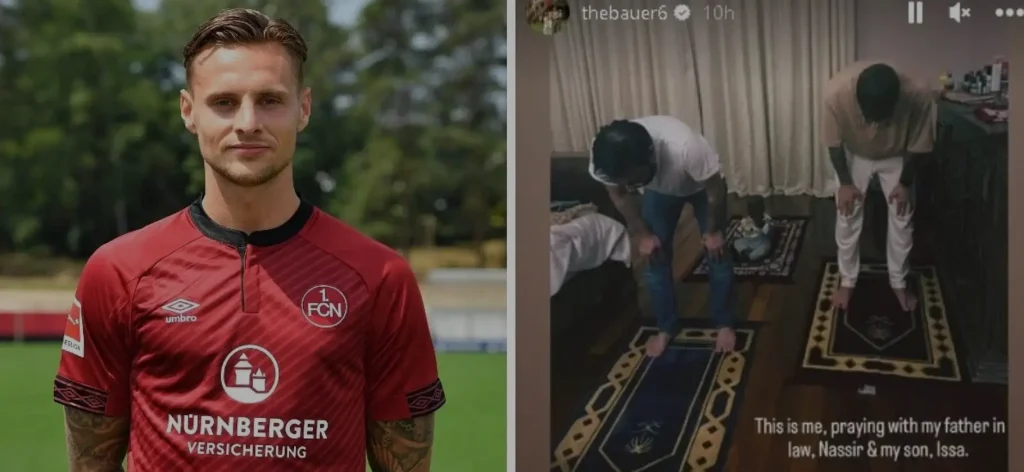 German Footballer Robert Bauer who plays for Saudi Club Al-Tai reverts to Islam