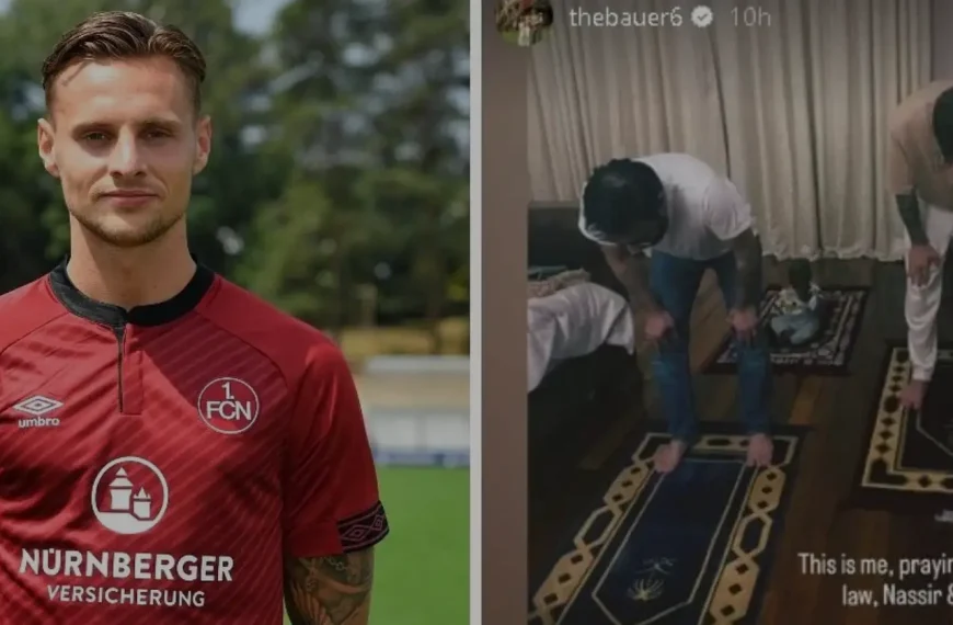 German Footballer Robert Bauer who plays for Saudi Club Al-Tai reverts to Islam
